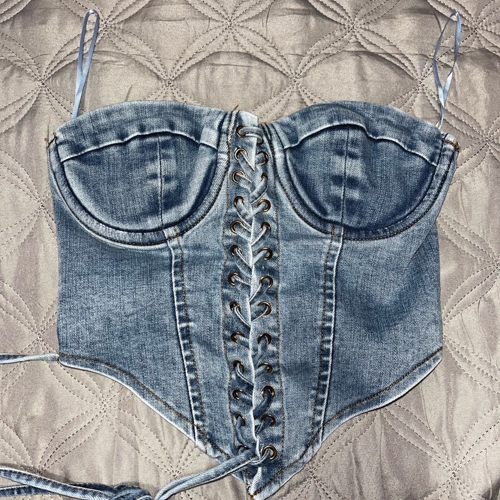 Play It Your Way Denim Corset